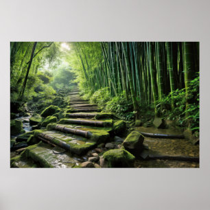Bamboo Landschaftsmedizin Ruhe Poster
