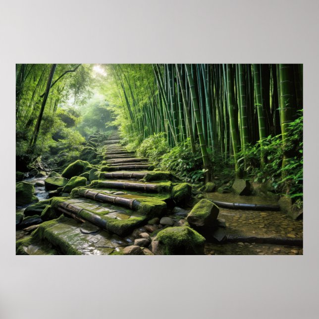 Bamboo Landschaftsmedizin Ruhe Poster (Vorne)