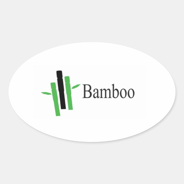 Bamboo Laptop Sticker (Vorderseite)
