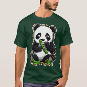 Bamboo Liebe Endearing Panda Eating 2 T-Shirt