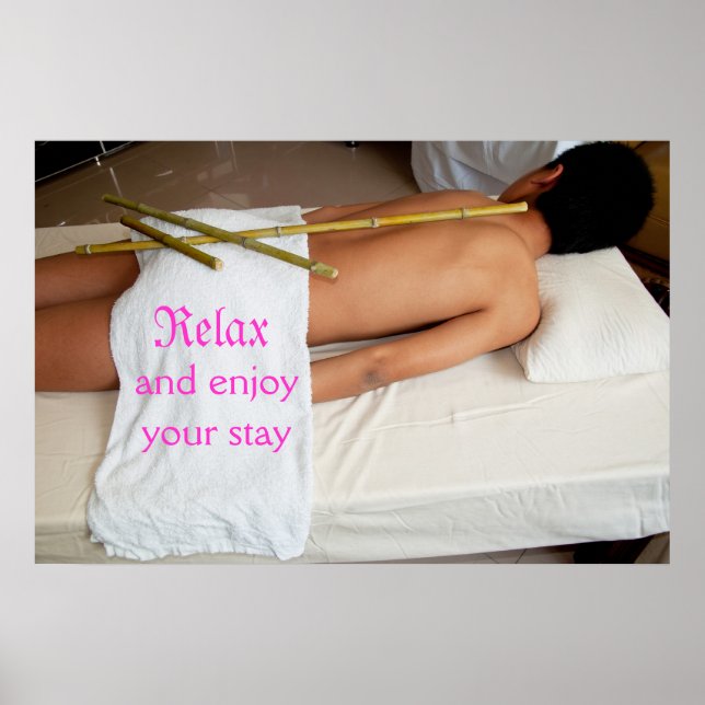 Bamboo-Massage Poster (Vorne)