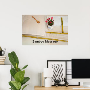 Bamboo Massagewerkzeuge Poster
