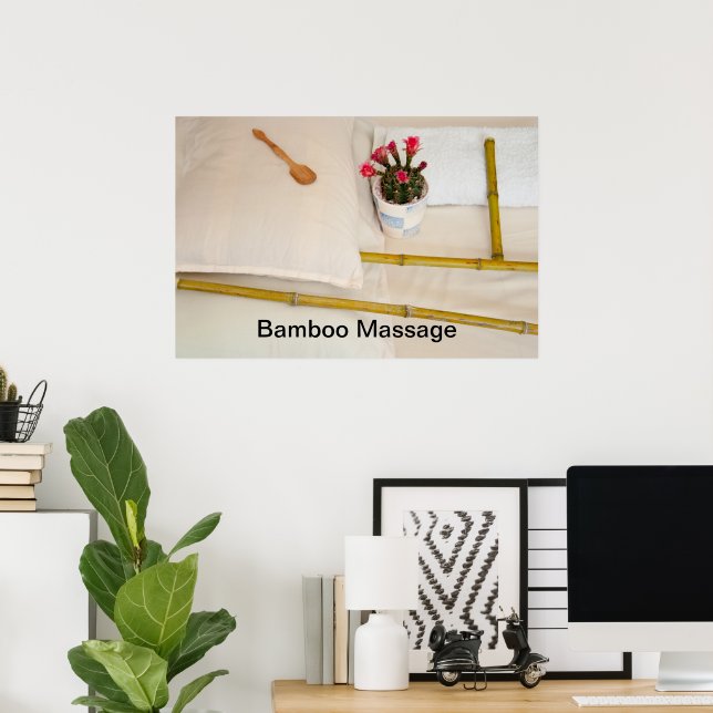 Bamboo Massagewerkzeuge Poster (Heimbüro)
