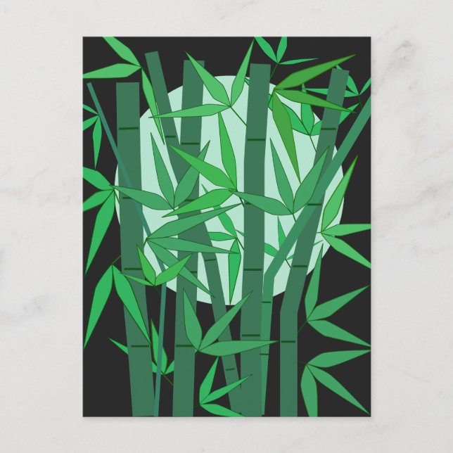 Bamboo Moon Postkarte (Vorderseite)
