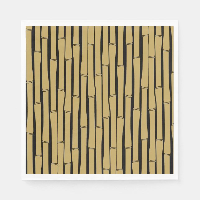 Bamboo Muster Serviette (Vorderseite)