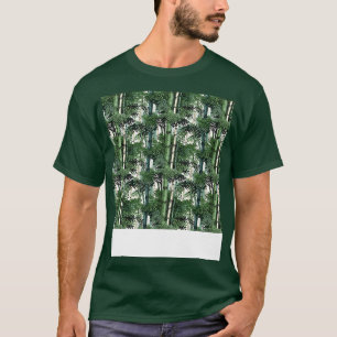 Bamboo Nahtloses Muster asiatischer chinesischer B T-Shirt