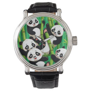 Bamboo Panda Armbanduhr