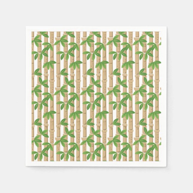 Bamboo Paper Napkins Cocktail Napkin Serviette (Vorderseite)