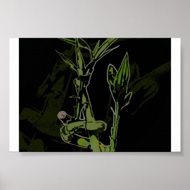 Bamboo-Pflanze Poster (Vorne)