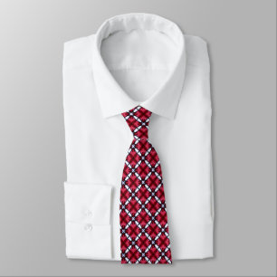 Bamboo Red Crosses Krawatte