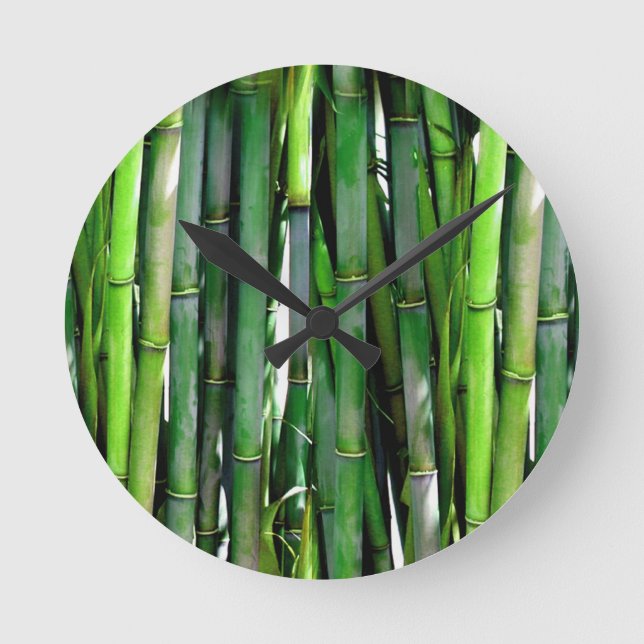 BAMBOO RUNDE WANDUHR (Vorderseite)