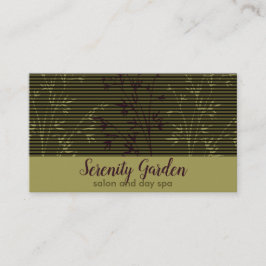 Bamboo Salon oder Wellness-Center Business Card Visitenkarte