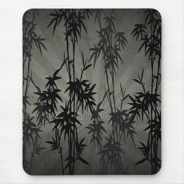 BAMBOO SCHWARZ VINTAGE NATUR MOUSEPAD (Vorne)