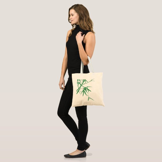 Bamboo screen-printed eco-friendly shopping bags tragetasche (Vorderseite (Model))