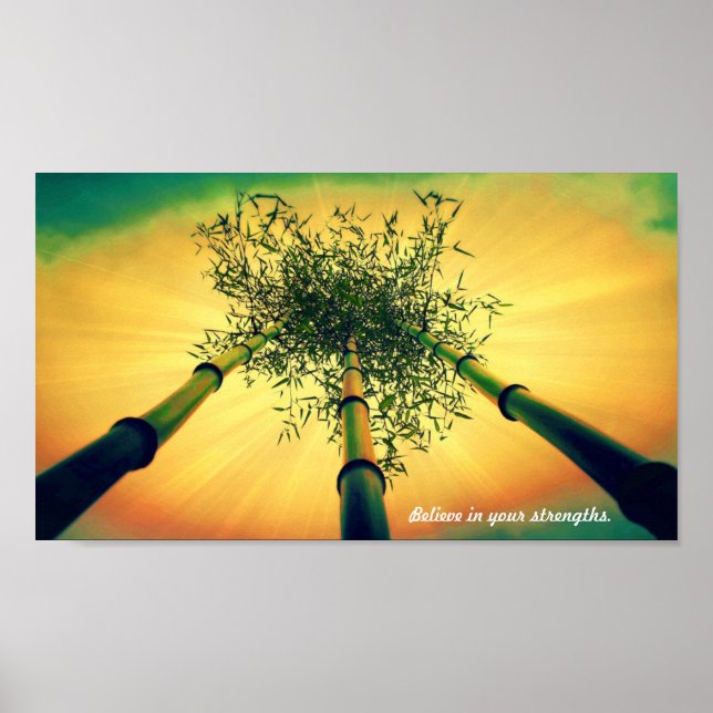 bamboo sk s.jpg, Wie der Bambus, stehen groß, b... Poster (Vorne)