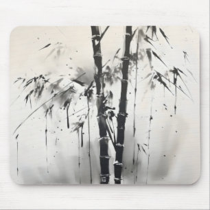 Bamboo Sumi-e Tinte Malerei Mousepad