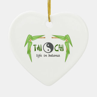 BAMBOO TAI CHI KERAMIKORNAMENT