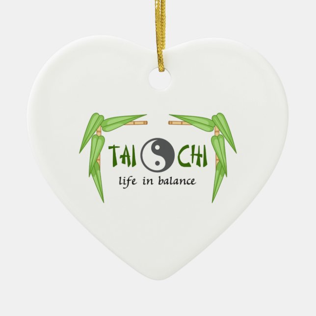 BAMBOO TAI CHI KERAMIKORNAMENT (Vorne)