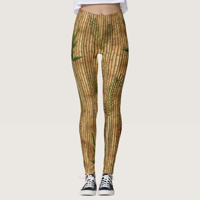 Bamboo Tapa Cloth Leggings (Vorderseite)