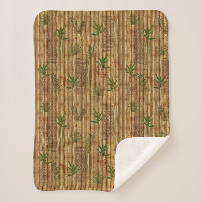Bamboo Tapa Cloth Sherpadecke (Vorderseite)