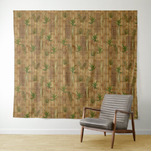 Bamboo Tapa Cloth Wandteppich