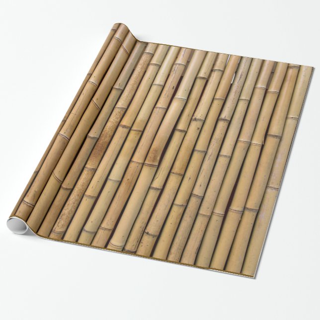 Bamboo Textured Wrapping Paper Geschenkpapier (Ungerollt)