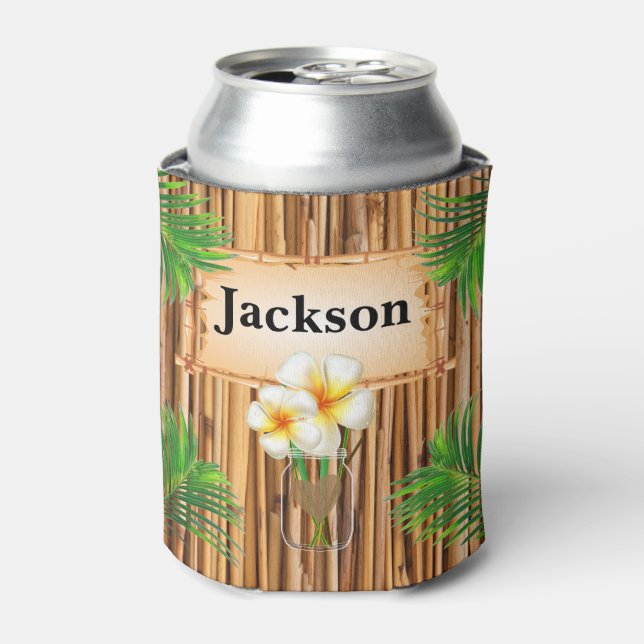 Bamboo Tiki Design Dosenkühler (Kanne Vorderseite)