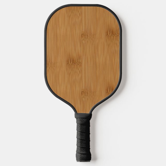Bamboo Toast Holz Grain Look Pickleball Schläger (Vorderseite)