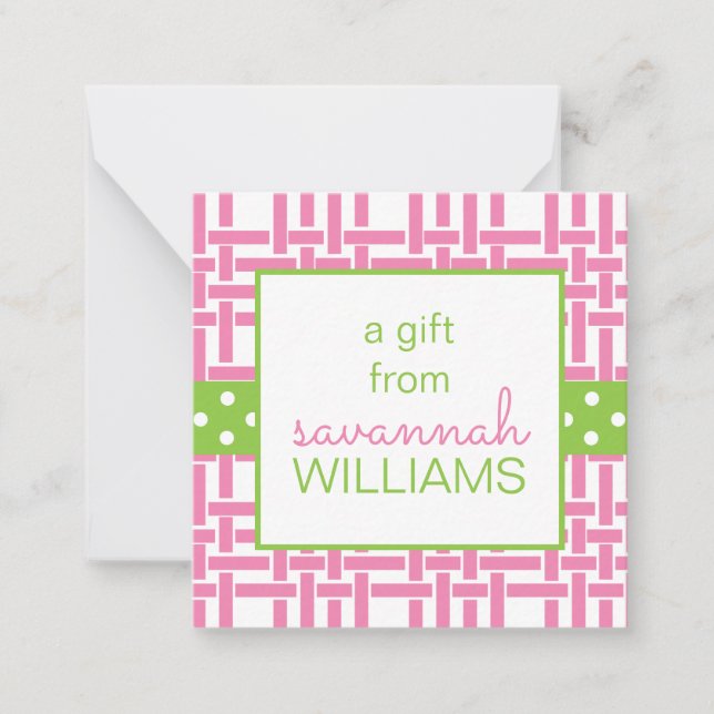 Bamboo- und Grosgetreidekarten Mitteilungskarte (Vorderseite)