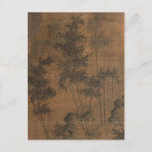 Bamboo von Guan Daosheng Postkarte