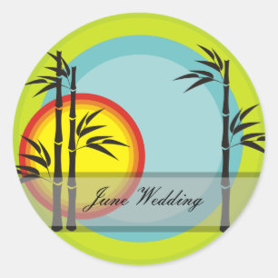 Bamboo Wedding Stickers