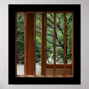 Bamboo Window Poster