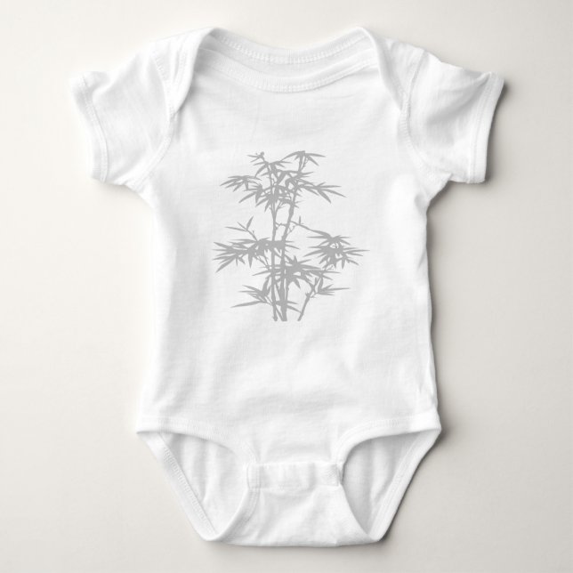 Bamboo Zen japanisches Design Baby Strampler (Vorderseite)
