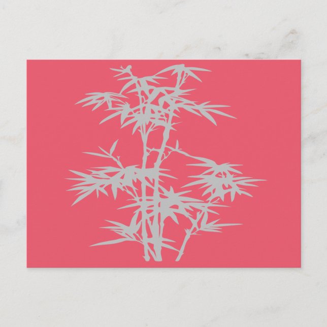 Bamboo Zen japanisches Design Postkarte (Vorderseite)