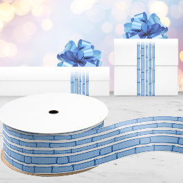 Bambooey Bamboo Stripe in Blue Porcelain Ripsband