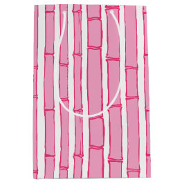 Bambooey Bamboo Stripe in Pink Mittlere Geschenktüte