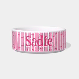 Bambooey Bamboo Stripe in Pink Napf