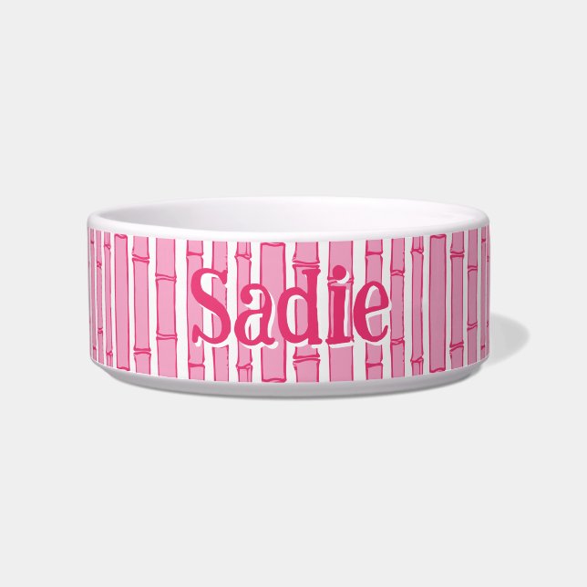 Bambooey Bamboo Stripe in Pink Napf (Vorderseite)