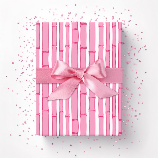 Bambooey Bambusstreifen in Rosa Geschenkpapier (Von Creator hochgeladen)
