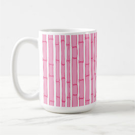 Bambooey Bambusstreifen in Rosa Kaffeetasse