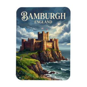 Bamburgh Castle England -> Burg Bamburgh England Magnet