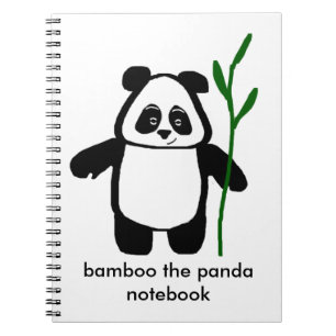 Bambus das Panda-Notizbuch Notizblock