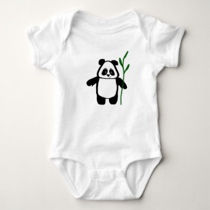 Bambus der Panda-Baby-Strampler-Spielanzug Baby Strampler