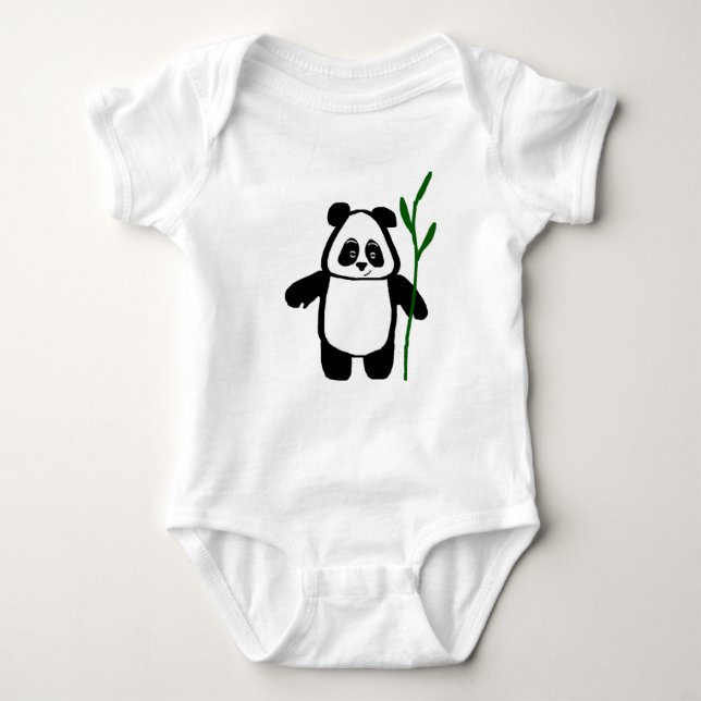 Bambus der Panda-Baby-Strampler-Spielanzug Baby Strampler (Vorderseite)