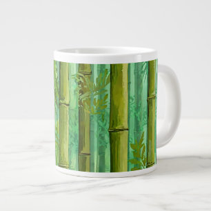Bambus-Dschungelhain Warm Kühl Grün Jumbo-Tasse