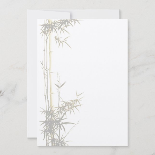 Bambus-Einladung Einladung (Vorderseite)