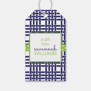 Bambus & Grosgetreide Personalisierte Geschenkarti Geschenkanhänger