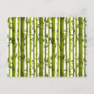 Bambus-Lehren Postkarte