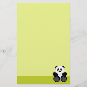 Bambus-Panda-Bär Briefpapier
