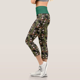Bambus-Panda-Musterdesign  Capri Leggings